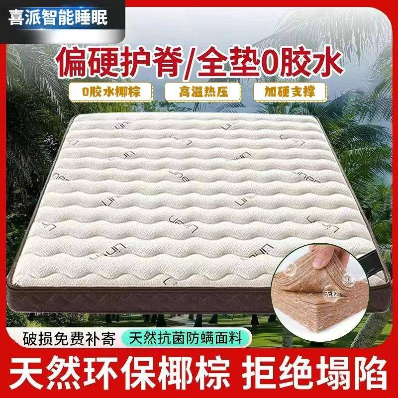 防螨椰棕床垫 双面用老人小孩护颈撑腰偏硬高密度家用可折叠床垫