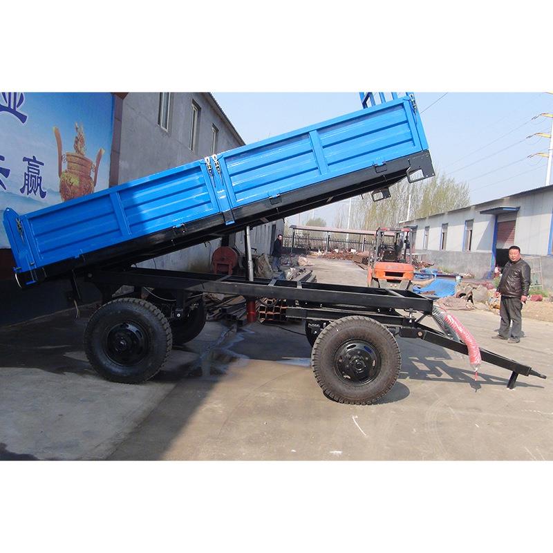 欧式五吨六吨挂车斗长期供应农用四轮翻车斗厂家农用液压拖车
