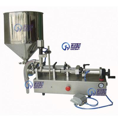 H33半自动膏体灌装机小型膏体果酱洗手液洗手凝胶灌装机广州