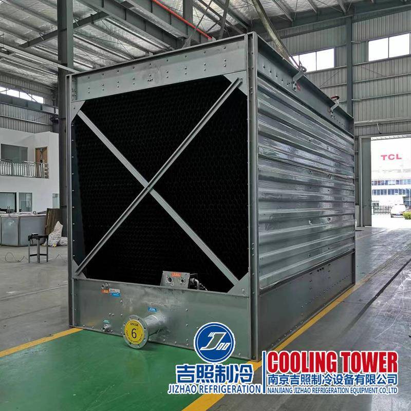 玻璃钢方形冷却塔锻造液压机油降温配套冷却塔横流钢板方形冷却塔