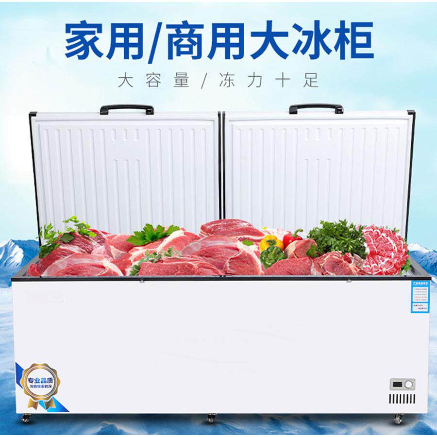 冰柜商用大容量冷柜速冻冷藏冷冻双温卧式大型冷冻柜冻肉柜