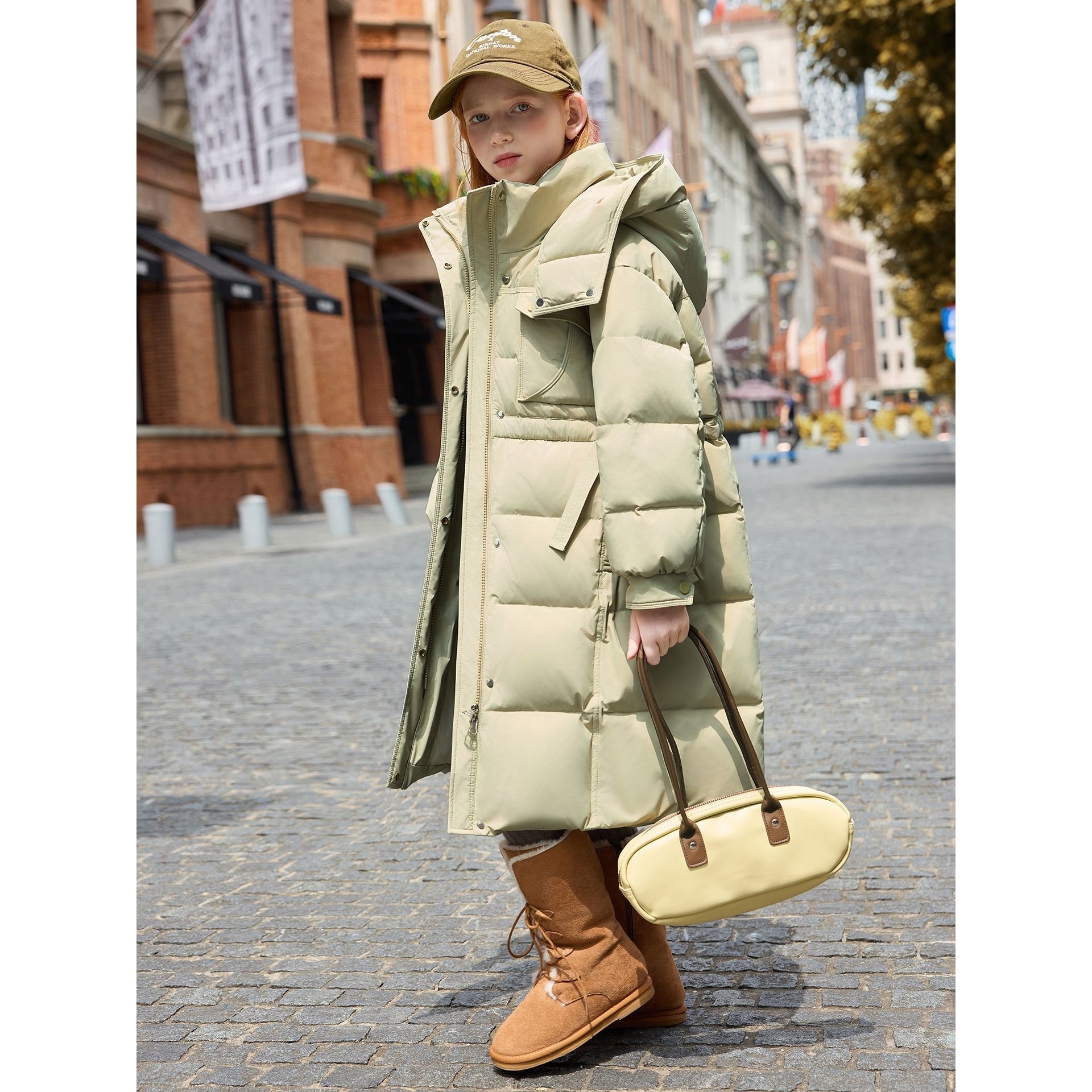 鸭鸭儿童中长款女童羽绒服2025新款加厚白鸭绒洋气保暖学生外套冬,男装,羽绒服,淘宝优惠券,粉丝福利购,淘宝优惠卷