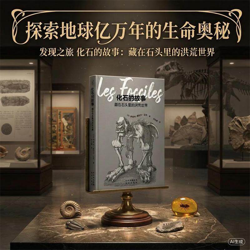【新华正版】 发现之旅 化石的故事藏在石头里的洪荒世界  古生物学入门指南 北京出版社 法 伊维特盖拉尔瓦利 著郑克鲁 译