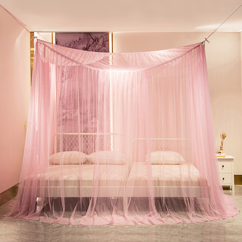 定制老式家用加大拼接床子母床皮床榻榻米圆O床吊顶蚊帐无支架定