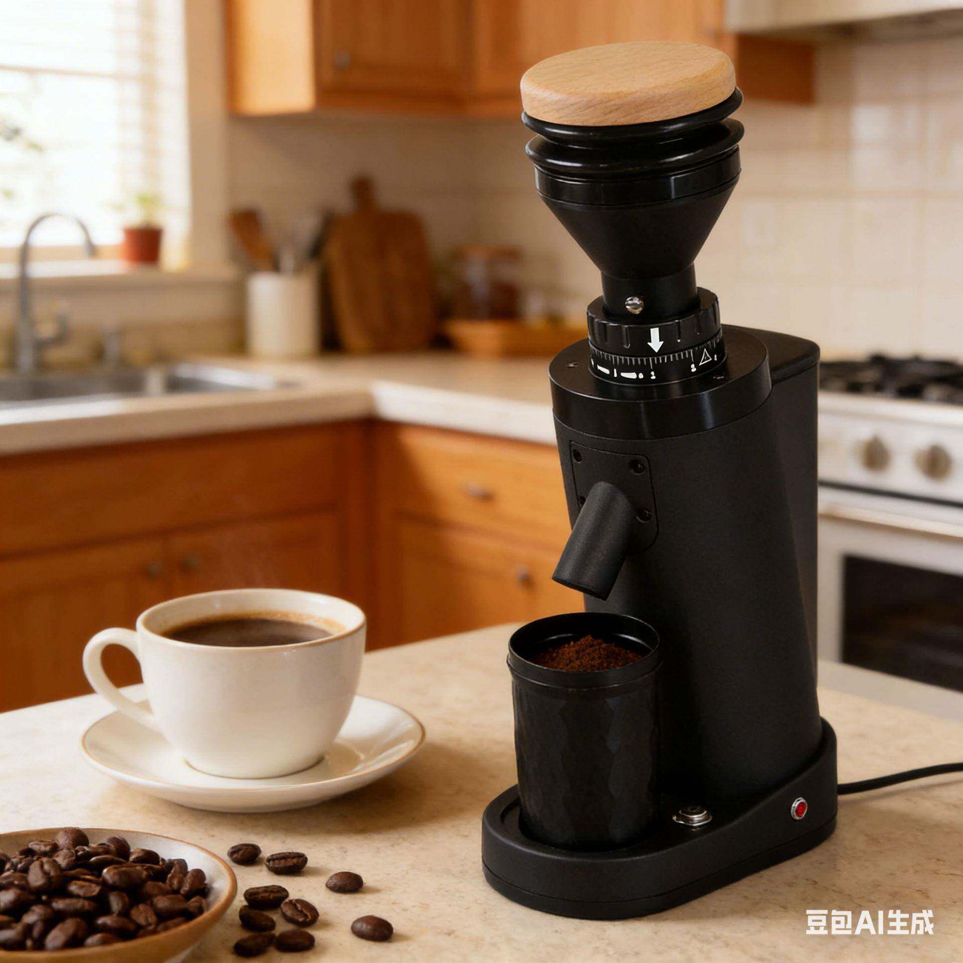 磨豆机商用家用咖啡磨粉器意式手冲咖啡机40mm锥刀磨豆机110V出口
