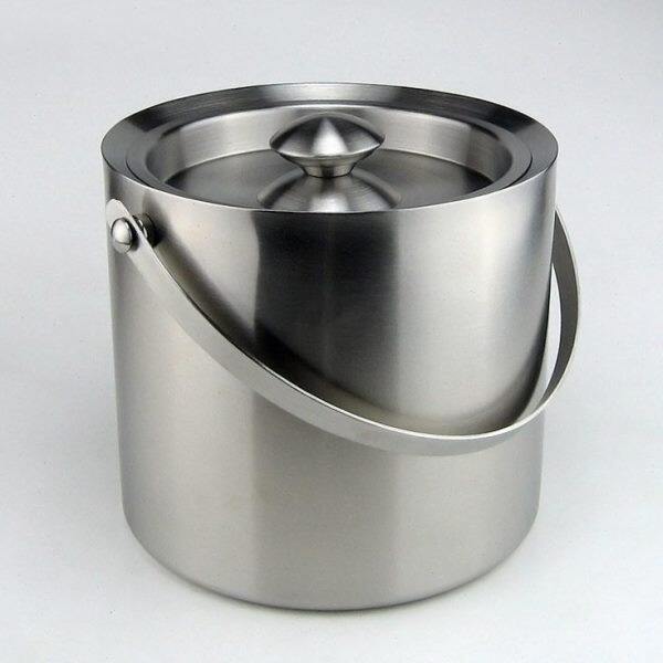 加厚不锈钢冰桶双层香槟桶红酒冰镇啤酒冰块桶KTV酒吧用具冰酒桶