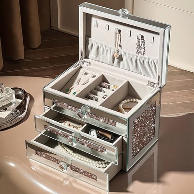 首饰盒礼物e女生高档实用礼品礼盒装闺蜜女友老婆生日结婚新婚送