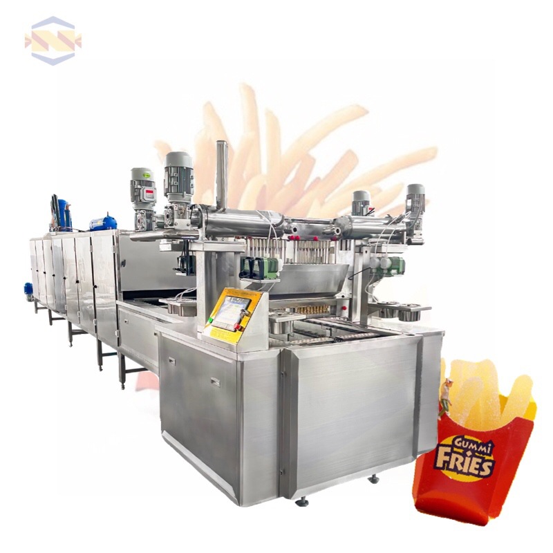 SE-831E-300思恩凝胶薯条软糖浇注成型机 水果糖自动浇注生产线