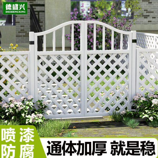 栅栏门户外庭院防腐木门园艺双开门篱笆门菜园院子门木围栏花园门