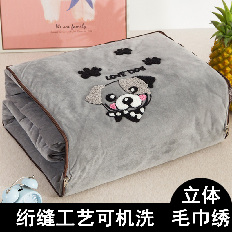 多功能抱枕被f子两用靠枕头空调被珊瑚绒毯汽车上车载个性可爱四