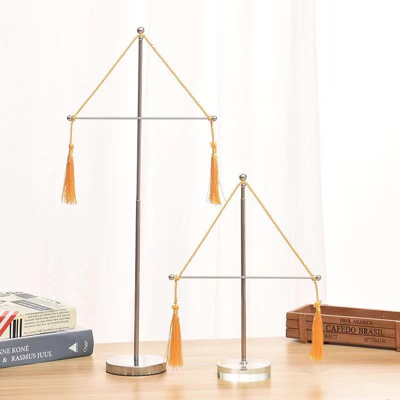 十字桌旗旗杆流动旗桌面摆件小红旗I办公室桌旗会议室桌面旗架