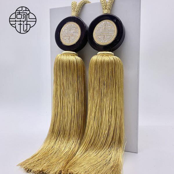 窗帘绑带挂球新中式绑球古典轻奢装饰流苏吊穗束带高档绑绳系带