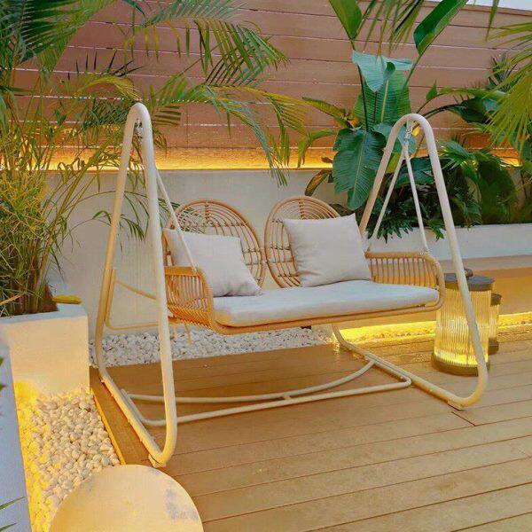 秋千室外庭院花园家用阳台吊椅单人室内摇篮椅客厅双人网红吊篮