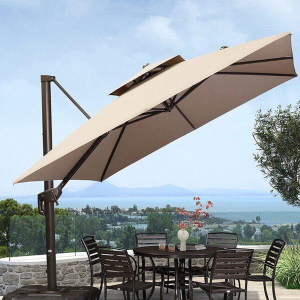 紫叶遮阳伞户外庭院伞别墅室外大太阳伞露台花园露天户外大圆形伞