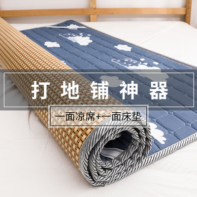 夏季打地铺神器双面凉席床垫冬夏两D用家用卧室地垫睡垫榻榻米垫