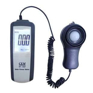 CEM华盛昌太阳能光强度计DT-1307紫外辐照度计功率表390-760nm