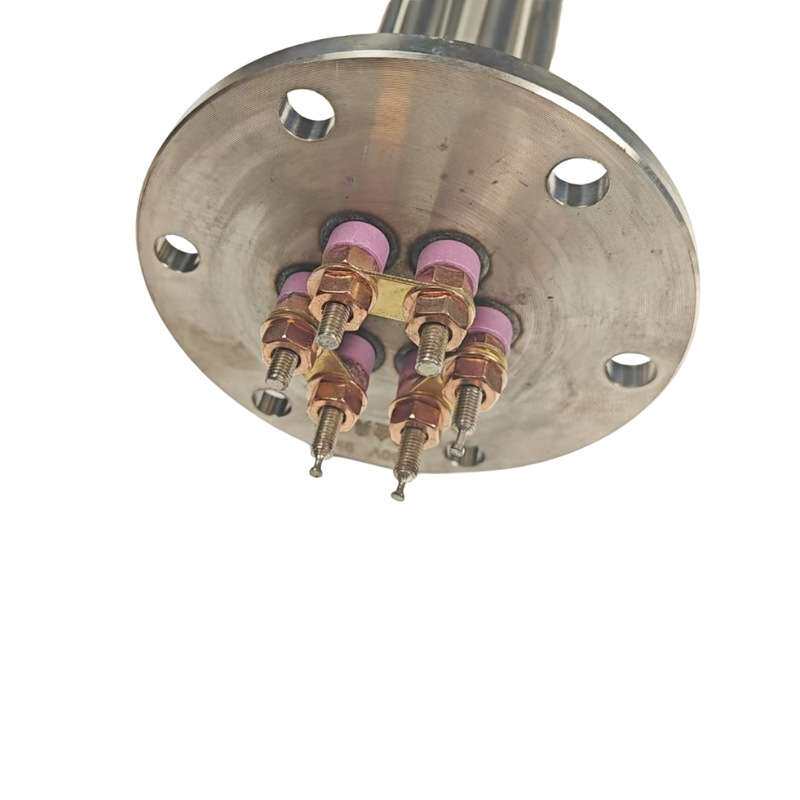 140法兰加热管S304不锈钢浸入式电热管220V/380V工业蒸汽加热管