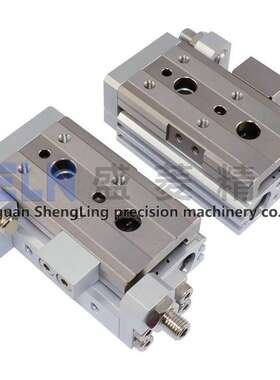 厂家直销 气动直线滚柱导轨精密可调节行程MXQ16-10AS滑台气缸