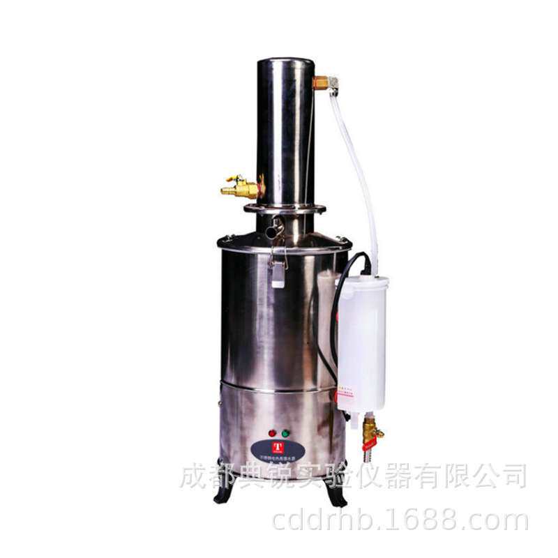 泰斯特不锈钢蒸馏水器断水自控小型蒸馏器TT-98-III/DZ5L 10L 20L