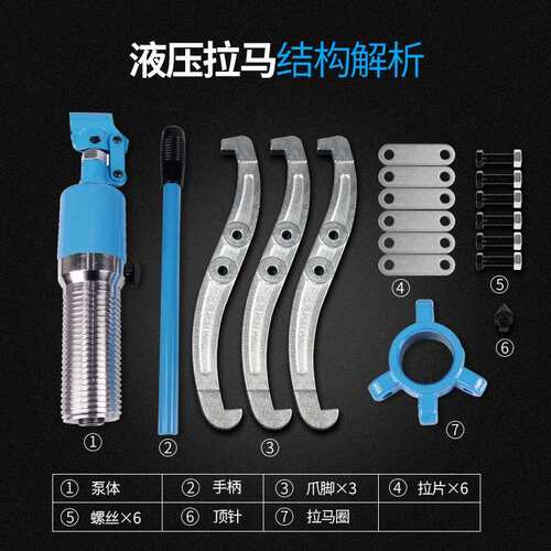 美科轴承拆卸工具三爪拉马两爪把轮器 轴承取出器 工业级液压拉马