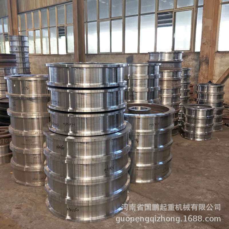 直径600×150mm双缘主动被动天车行走轮行车角箱轮组欧式车轮