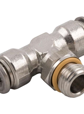意大利安耐AIGNEP 不锈钢可旋转外直螺纹三通快插接头 正T型60215