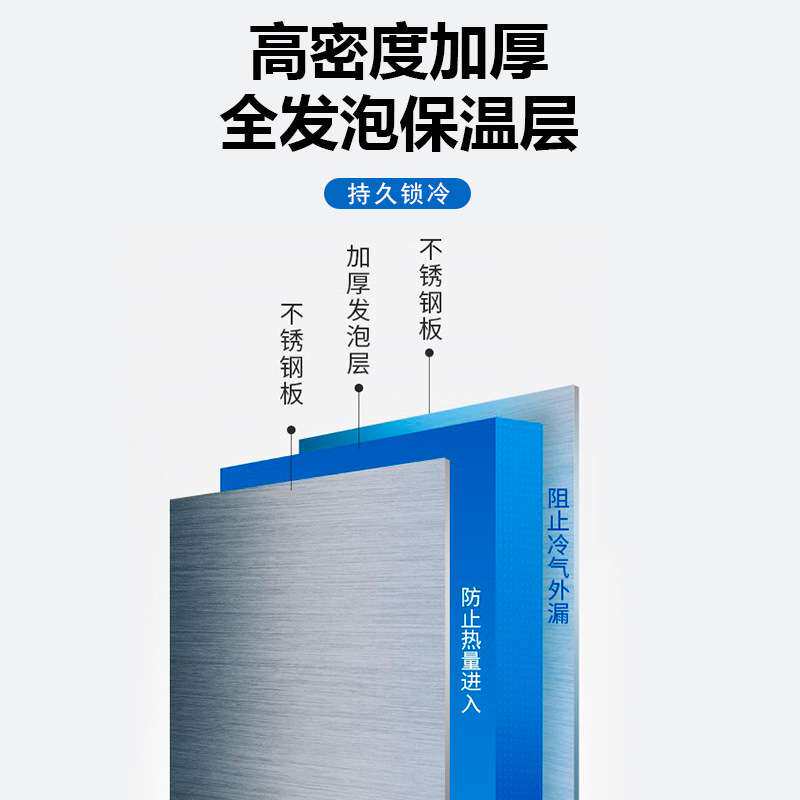 星星商用冰箱四门玻璃展示柜保鲜柜陈列柜酒水饮料柜酒店厨房设备