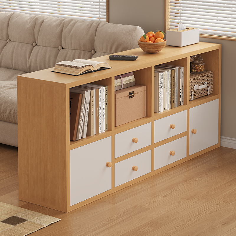 落地置物架书架一体靠墙家用书柜杂物G柜子收纳柜多层简易书本收