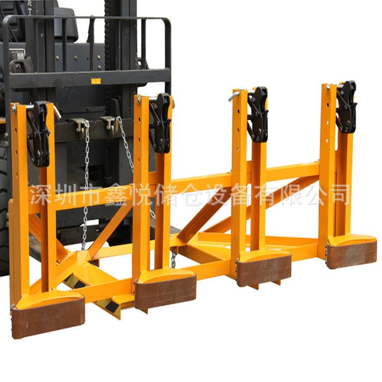 叉车抓桶器DG2000C油桶夹四油桶夹具油桶搬运夹