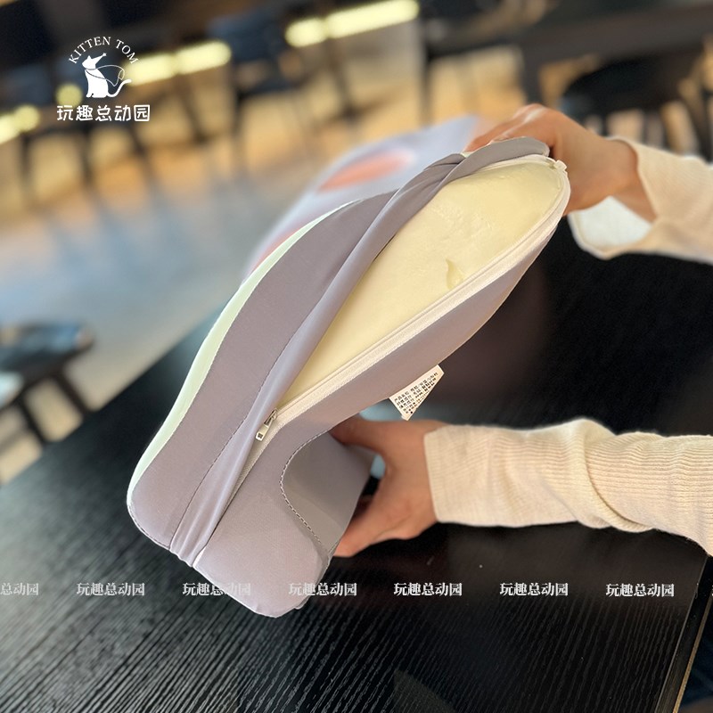冰丝午睡枕办公室靠枕椅子靠垫工位趴睡枕护颈枕头上班族午休神器