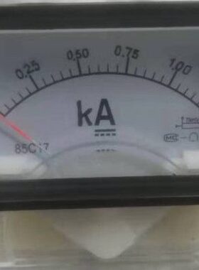 指针直流电流表85C17-1.25KA 75MV GB/T7676-98 85C17-A