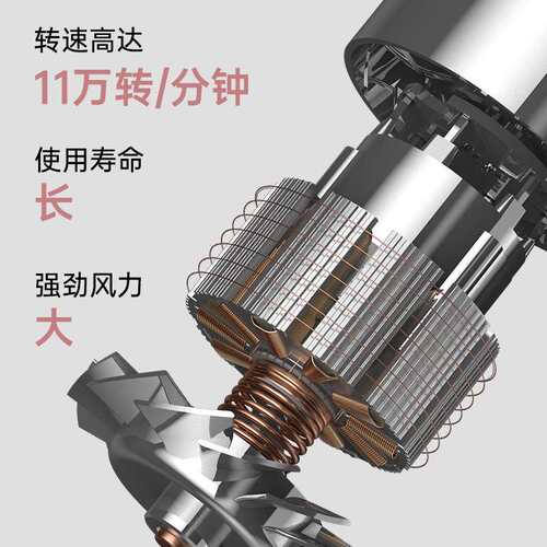 跨境新款家用大功率吹风筒无风叶速干电吹风护发负离子高速吹风机