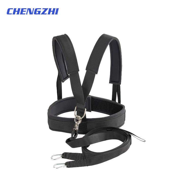 健身抗阻力带雪橇车背带器材拉力力量体能训练拉力带运动负重带