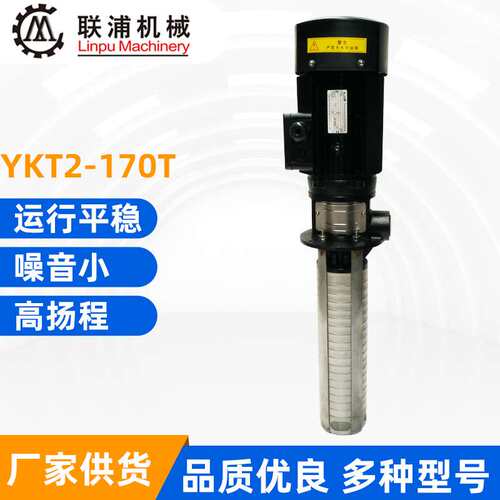 YKT2-170T浸入式机床油泵 高扬程 大压力 深孔加*工机床水泵