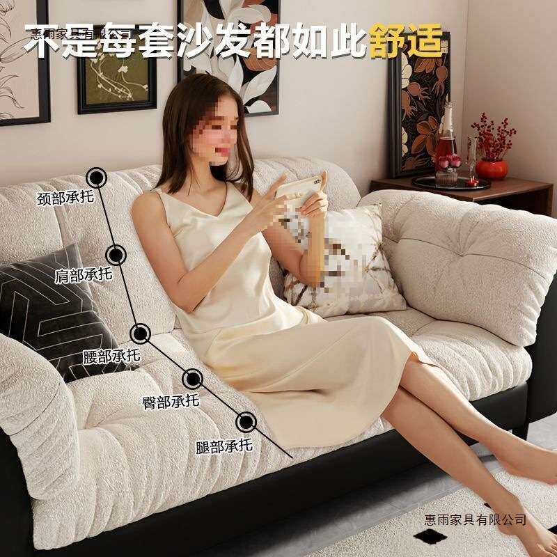 美式布艺沙发小户型客厅卧室家用两人三人位出租屋服装店理发店