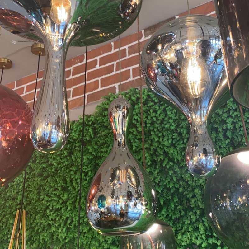 简约北欧创意现代小吊灯艺术餐厅服装店展厅复式楼梯玻璃装饰吊灯