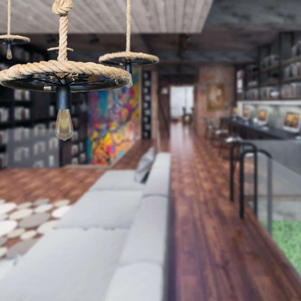 跨境中山灯具复古麻绳吊灯轮胎吊灯灯饰手工编织展览室餐厅博物馆