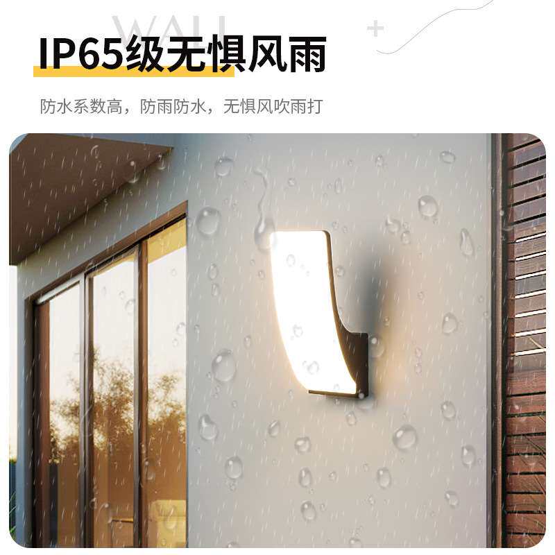 户外高亮壁灯防水过道楼梯庭院室外灯灯阳台门口主照明led墙壁灯