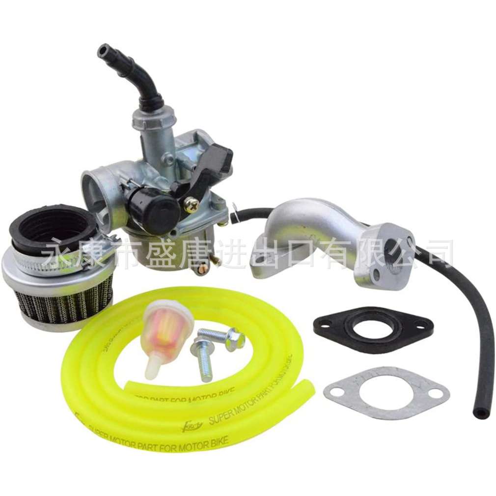 PZ19 化油器空气滤清器化油器套件更换 50cc 110cc 125cc 黄色