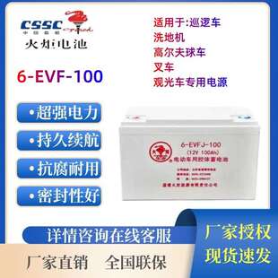 120 火炬蓄电池6 EVF 106 150清洁车电动四轮车观光车