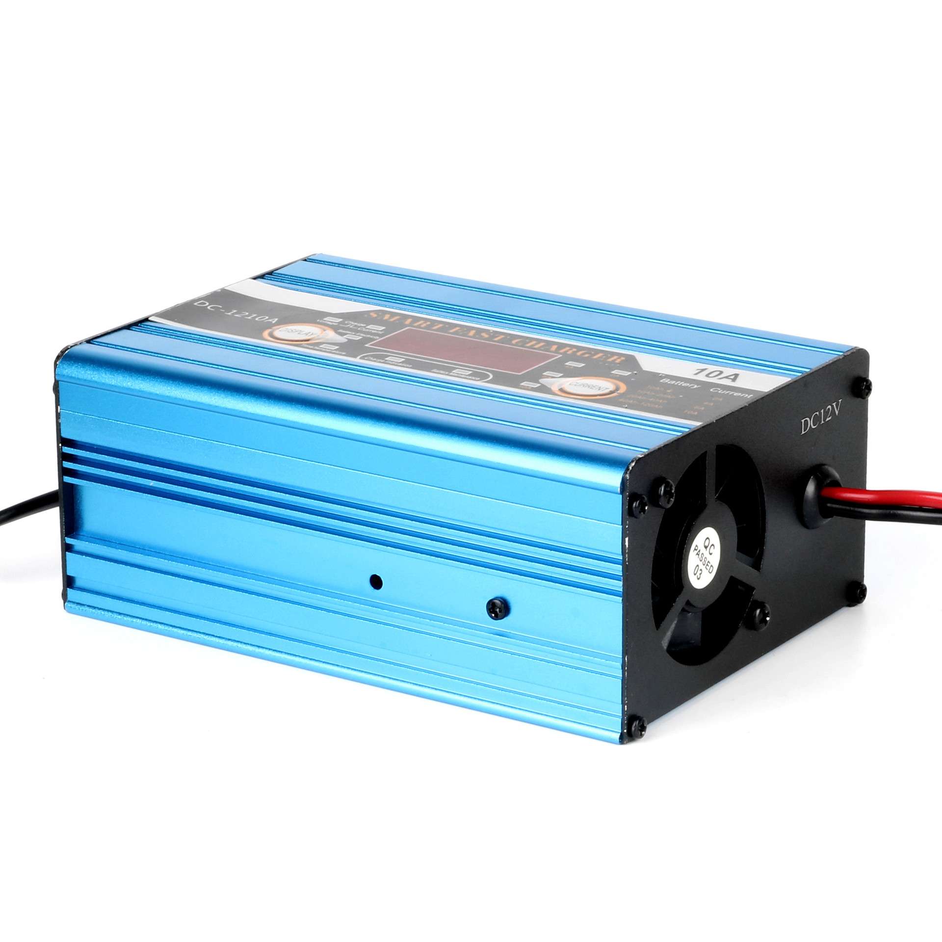 厂家直销卡迪普蓄电池充电器12V10A汽车铅酸电瓶充电器智能带显示