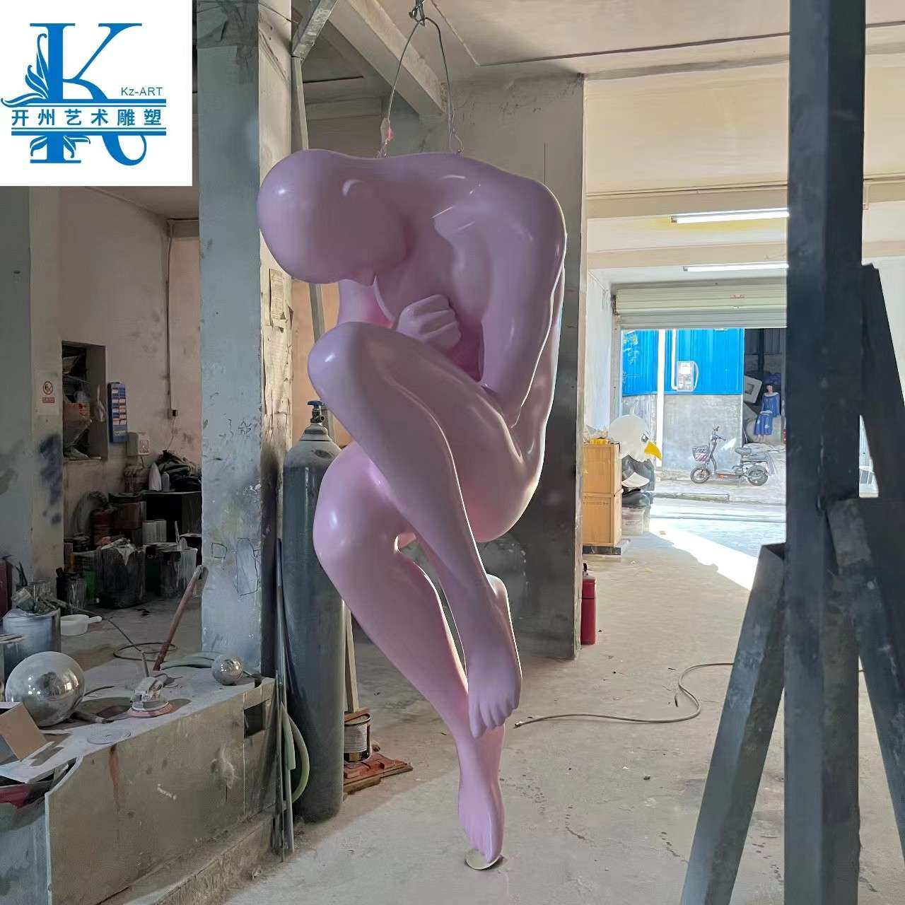 玻璃钢抽象仿真人物模特雕塑酒店大堂艺术品玄关过道装饰商场美陈