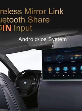 跨境11.6寸车载后排显示器头枕外挂通用IPS屏安卓系统HDIN触摸屏