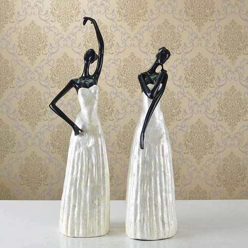 新款创意 优雅舞女摆件 家居玄关饰品树脂工艺品 软装家饰品