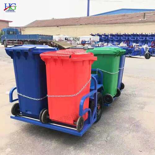 电动三轮垃圾桶运输车 物业小区废物输送车 广场街道挂桶保洁车