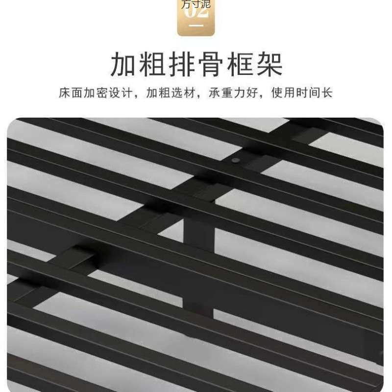 欧式铁艺床双人床铁床单人1.5米1.8铁架床宿舍现代简约网红床
