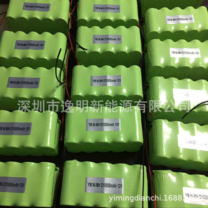煤矿井设备后备电源12V电池NI-MH D10000mAh 12V电池组大容量电池