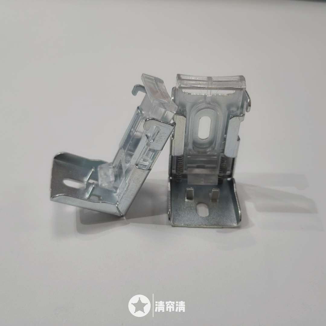 铝合金PVC百叶窗帘弹簧码固定安装配件 顶装侧装安装码零件材料