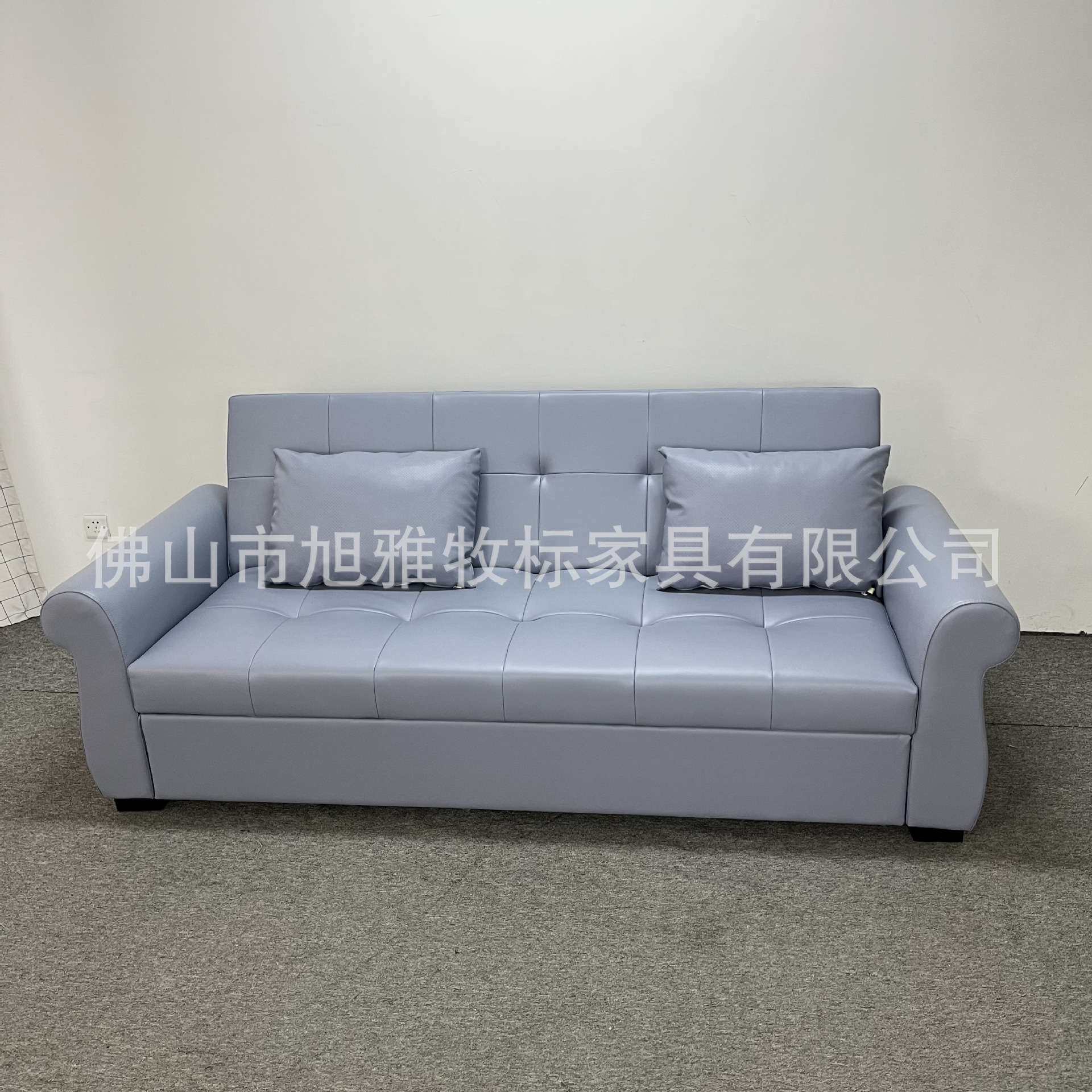 可折叠两用沙发床多功能皮艺客厅办公室午休沙发