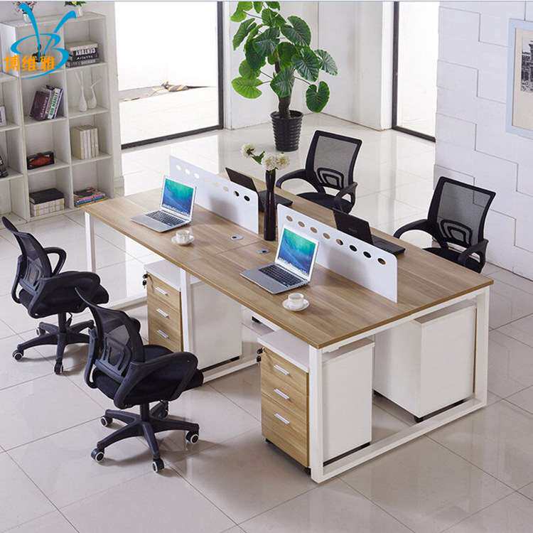 职员办公桌椅组合四人位办公电脑桌六人位办公桌屏风卡位桌子
